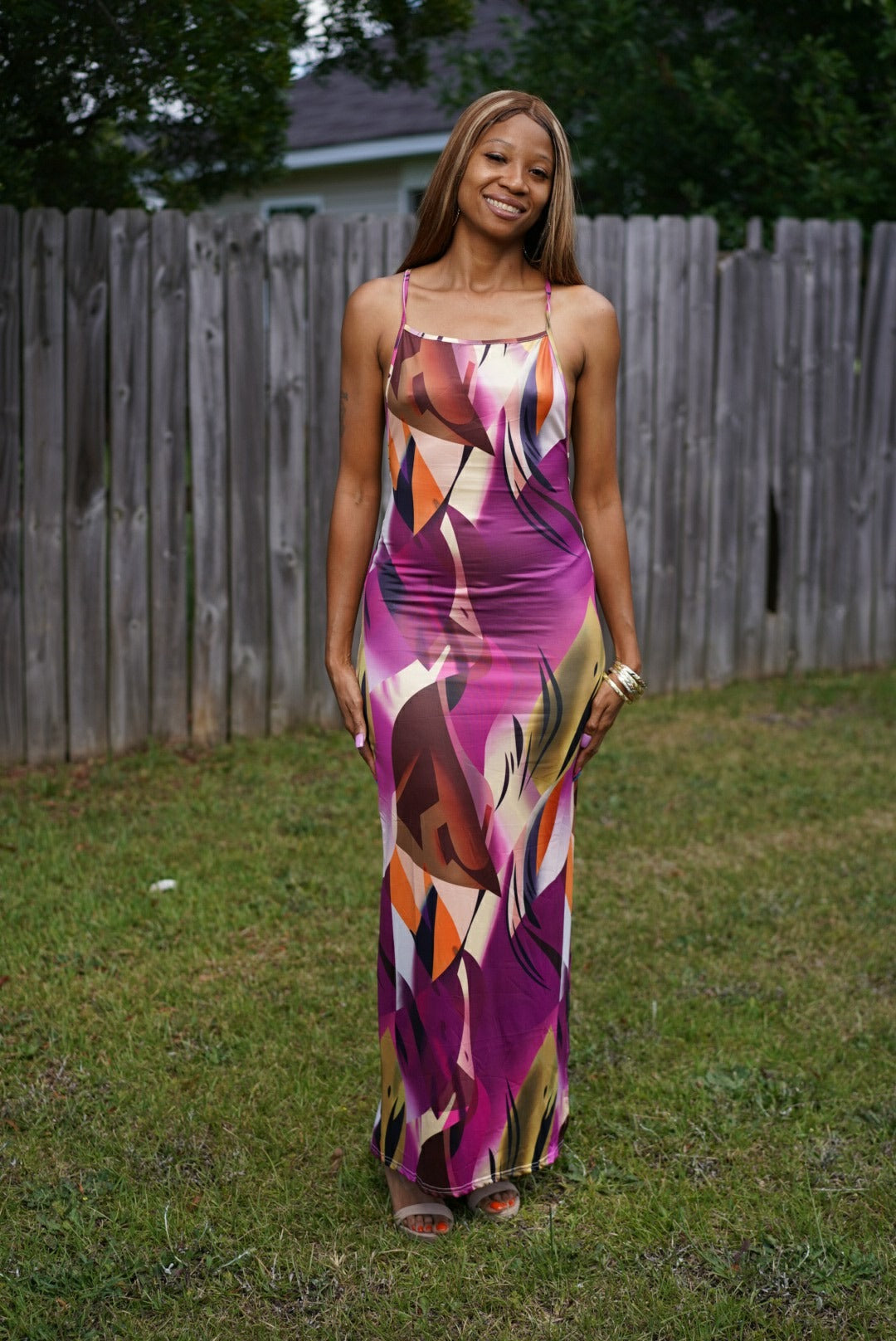 Crisscross Maxi Dress