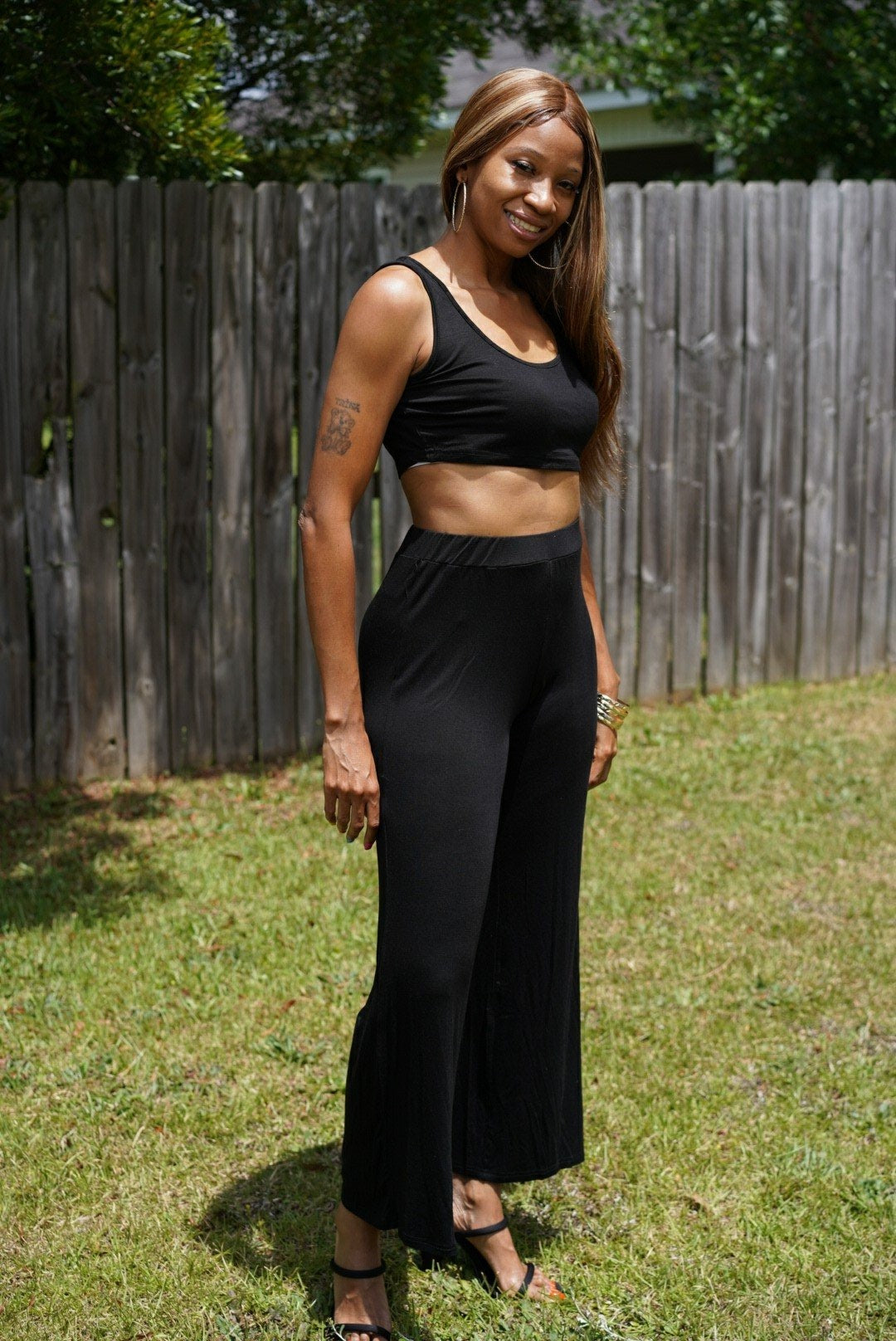 Black 2 Piece Pant Set