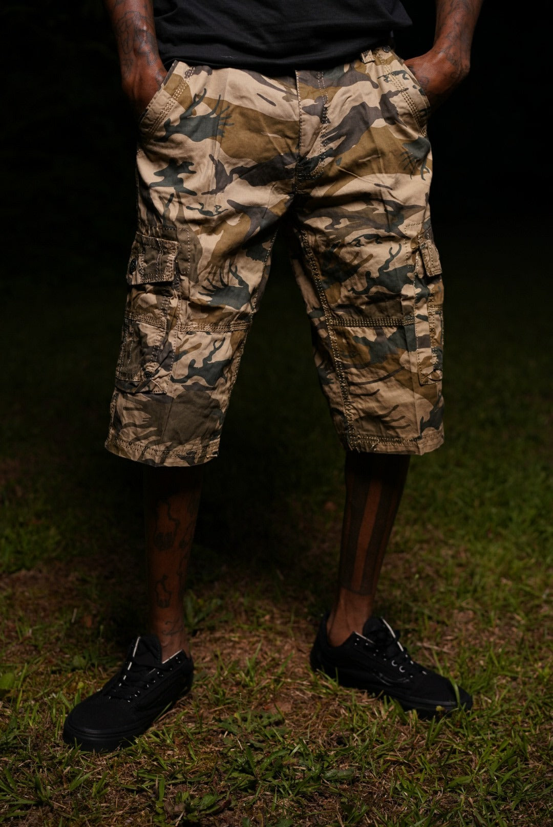 Camouflage Cargo Shorts