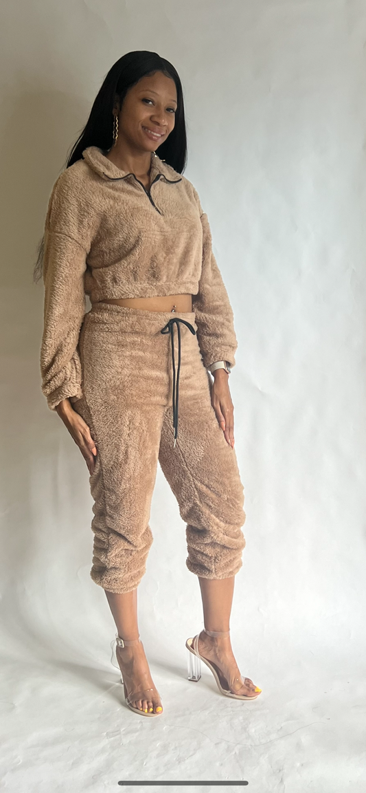 Warm and Cozy Jogger Set-Mocha