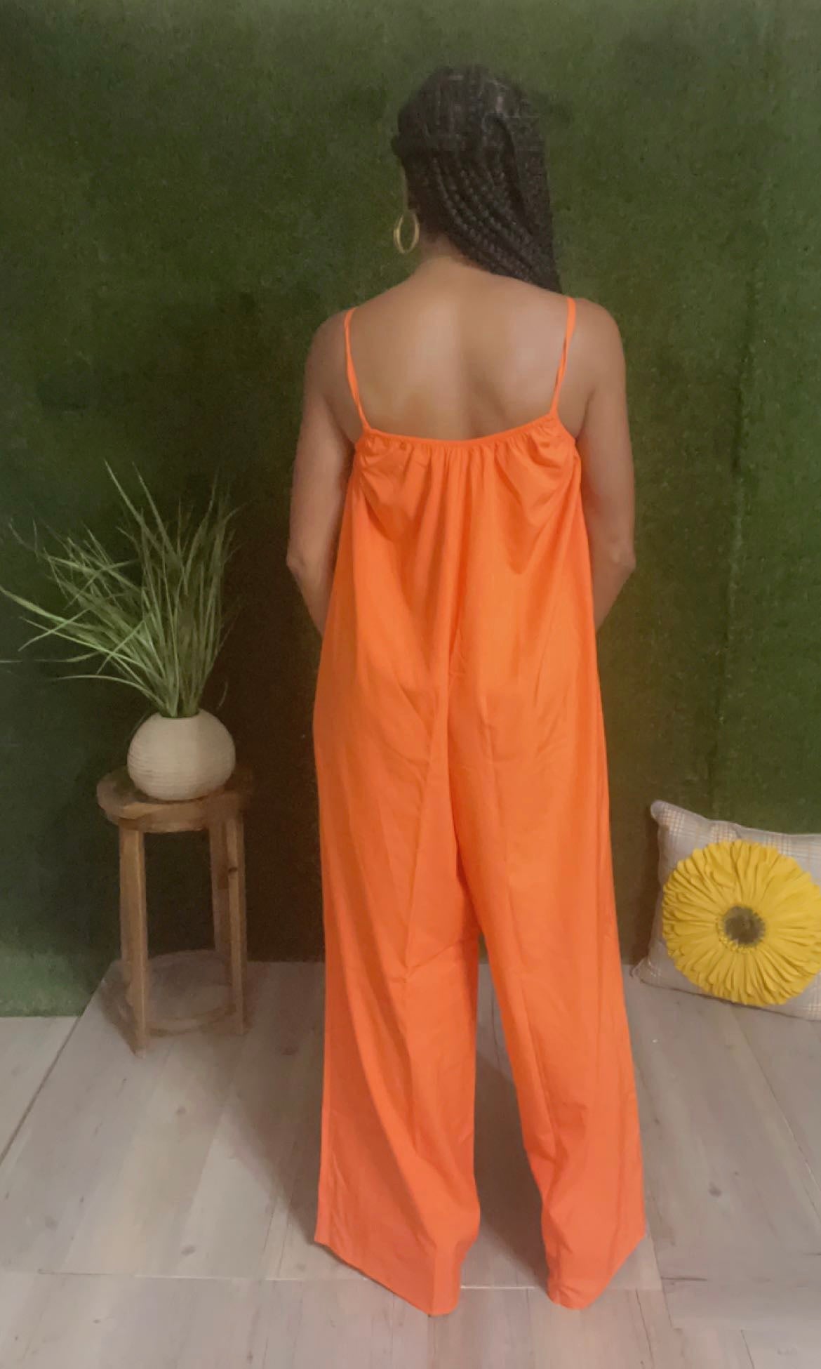 Luvme Orange Jumpset.