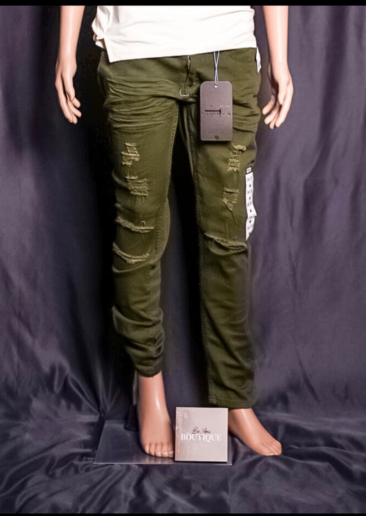 Green Men’s Straight Leg Jeans