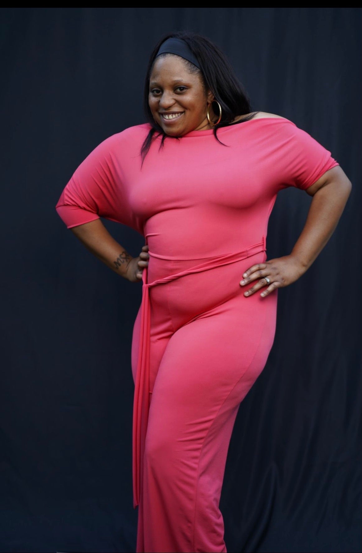 Coral Plus Size Jumpsuit