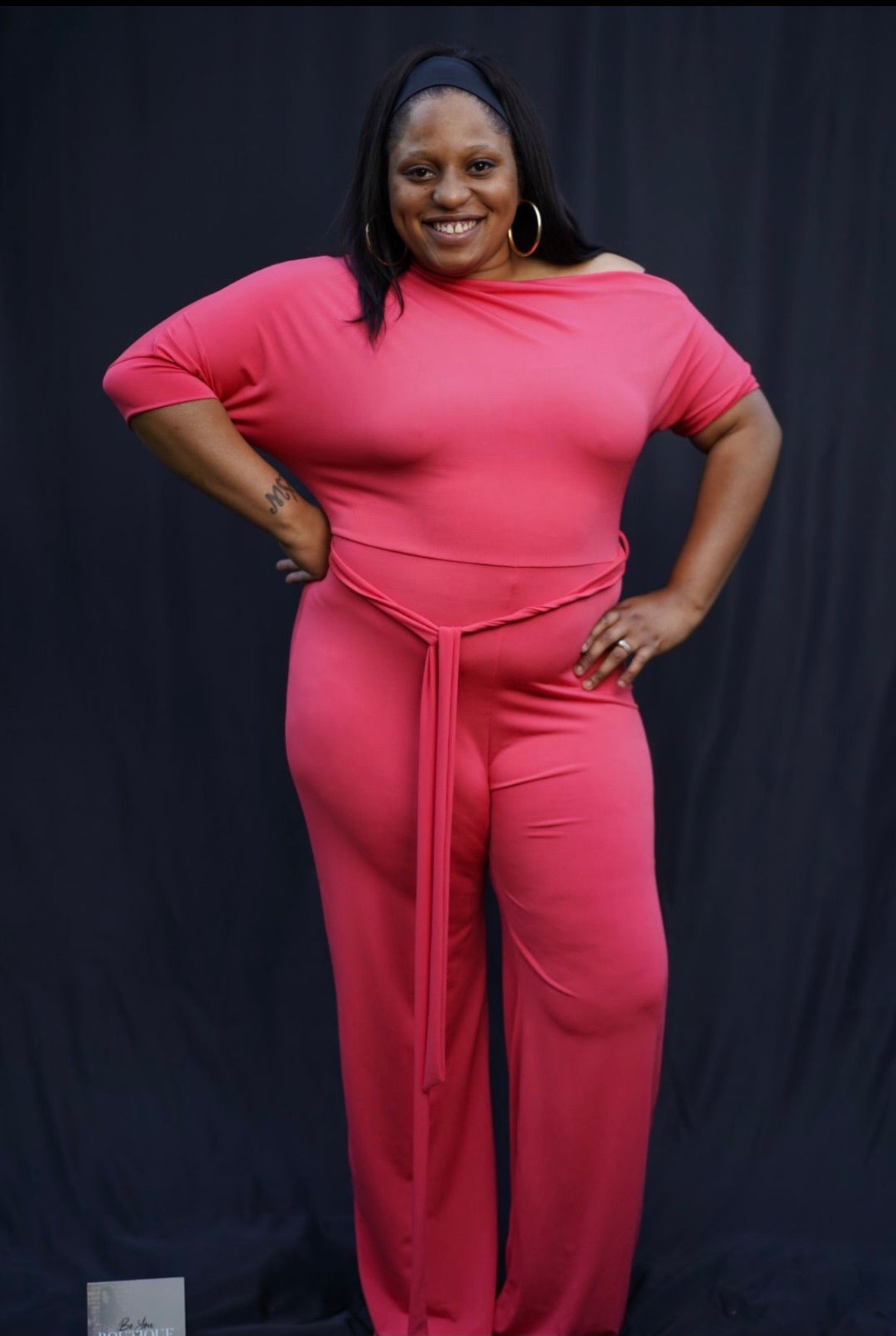 Coral Plus Size Jumpsuit