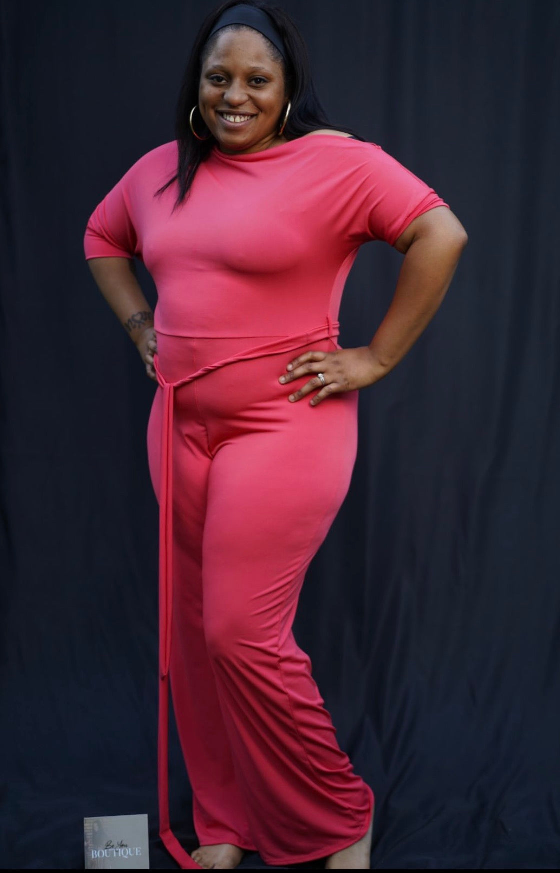 Coral Plus Size Jumpsuit